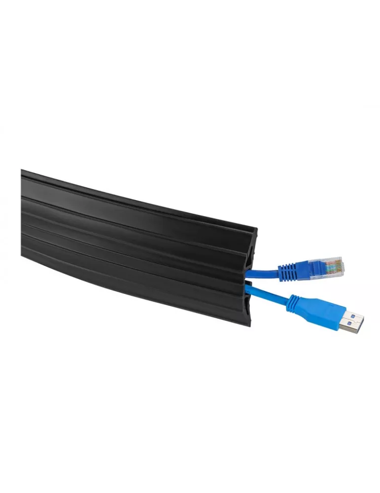 MULTIBRACKETS 6138 Cache-câble sol Multibrackets Floor Cable Cover PVC Noir - 10m