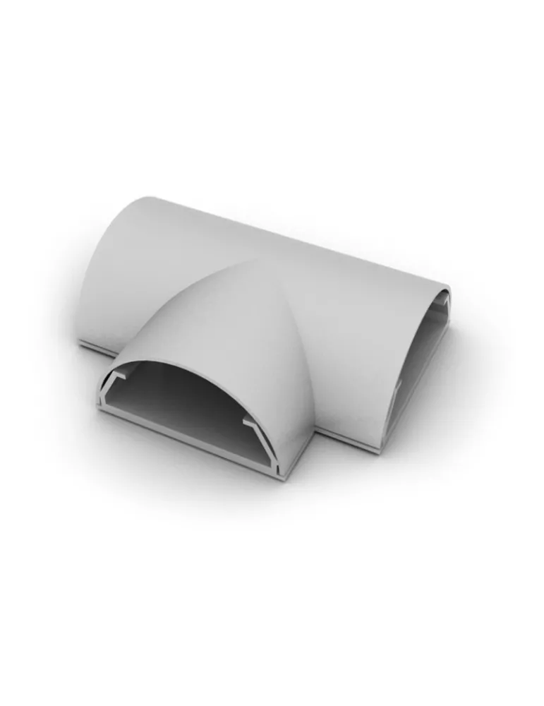 MULTIBRACKETS 3190 Cache-câble Multibrackets Cable Cover T Joint Gris - 50 mm