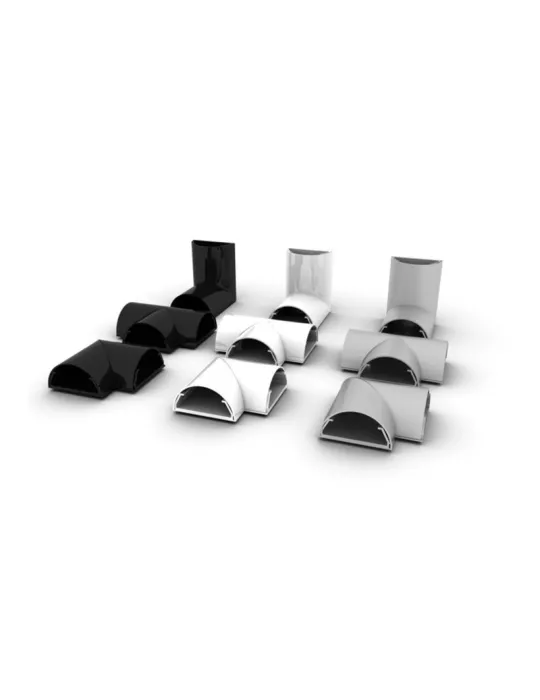 MULTIBRACKETS 3190 Cache-câble Multibrackets Cable Cover T Joint Gris - 50 mm
