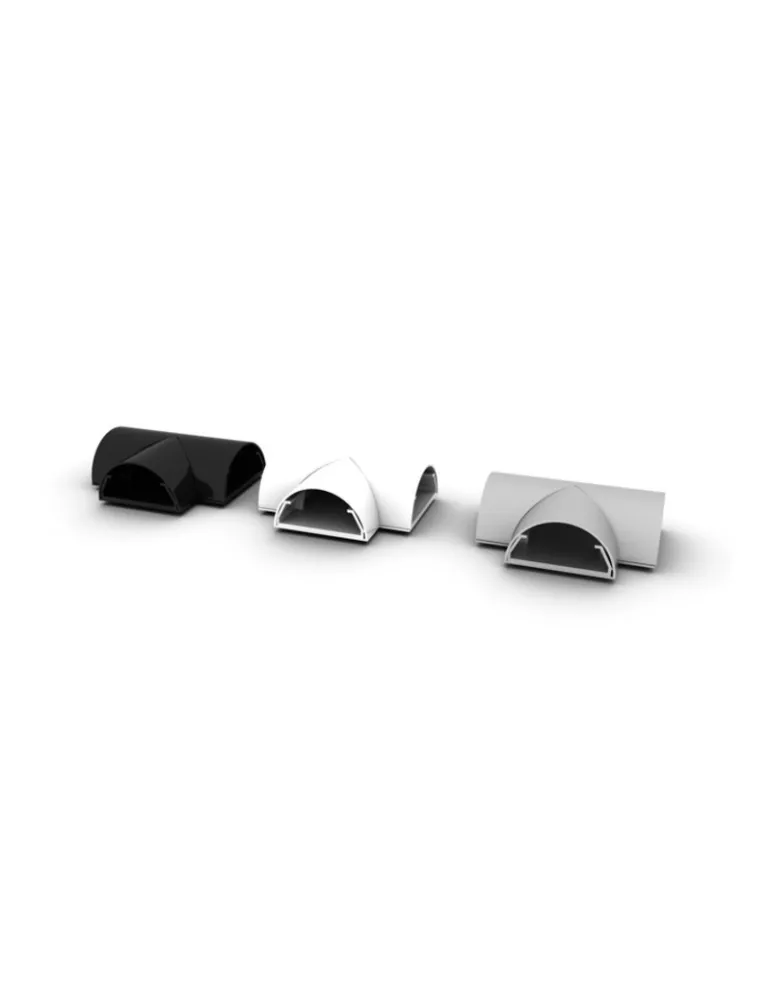 MULTIBRACKETS 3190 Cache-câble Multibrackets Cable Cover T Joint Gris - 50 mm