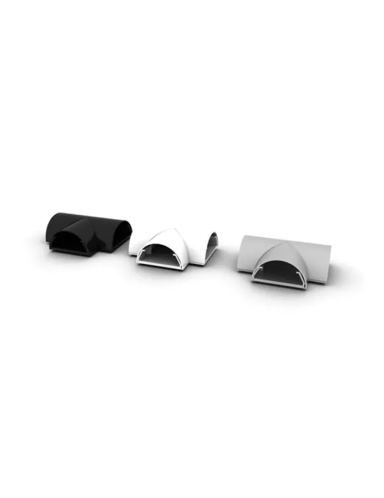MULTIBRACKETS 3190 Cache-câble Multibrackets Cable Cover T Joint Gris - 50 mm