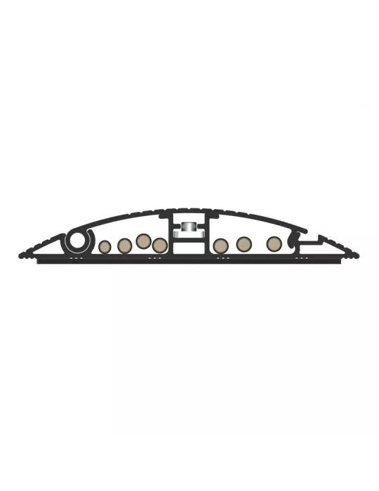 MULTIBRACKETS 5384 Cache-câble sol Multibrackets Cable Cover Noir - 139mm-W 750mm-L