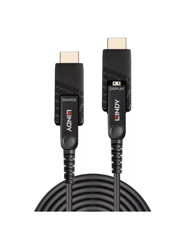 LINDY 38325 - Micro-HDMI 18G Hybrid Fiber Optic Cable with HDMI   DVI Detachable Connectors 70m LINDY LIN38325 | MusicGoodDeal