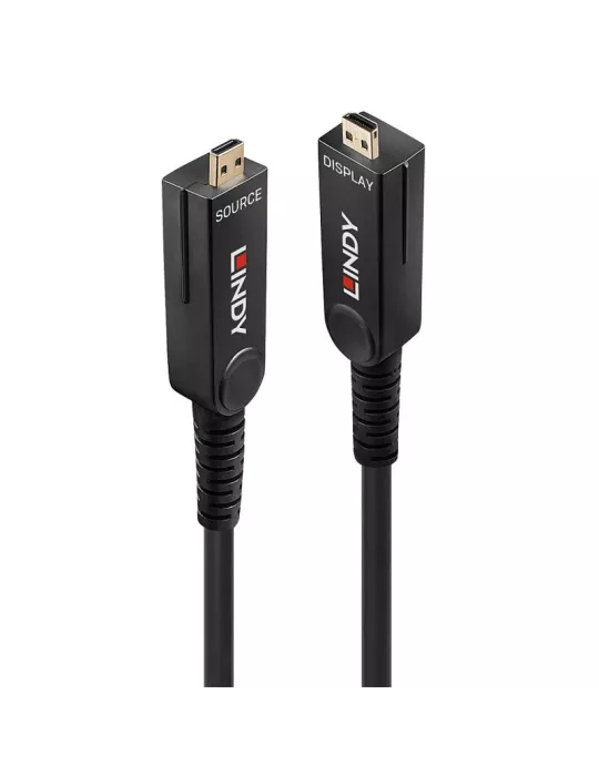 LINDY 38325 - Micro-HDMI 18G Hybrid Fiber Optic Cable with HDMI   DVI Detachable Connectors 70m LINDY LIN38325 | MusicGoodDeal