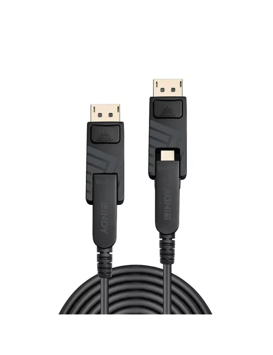 LINDY 38485 Lindy Mini DisplayPort 1.4 Hybrid Fiber Optic Cable 8K DP connectors included 70m LINDY LIN38485 | MusicGoodDeal