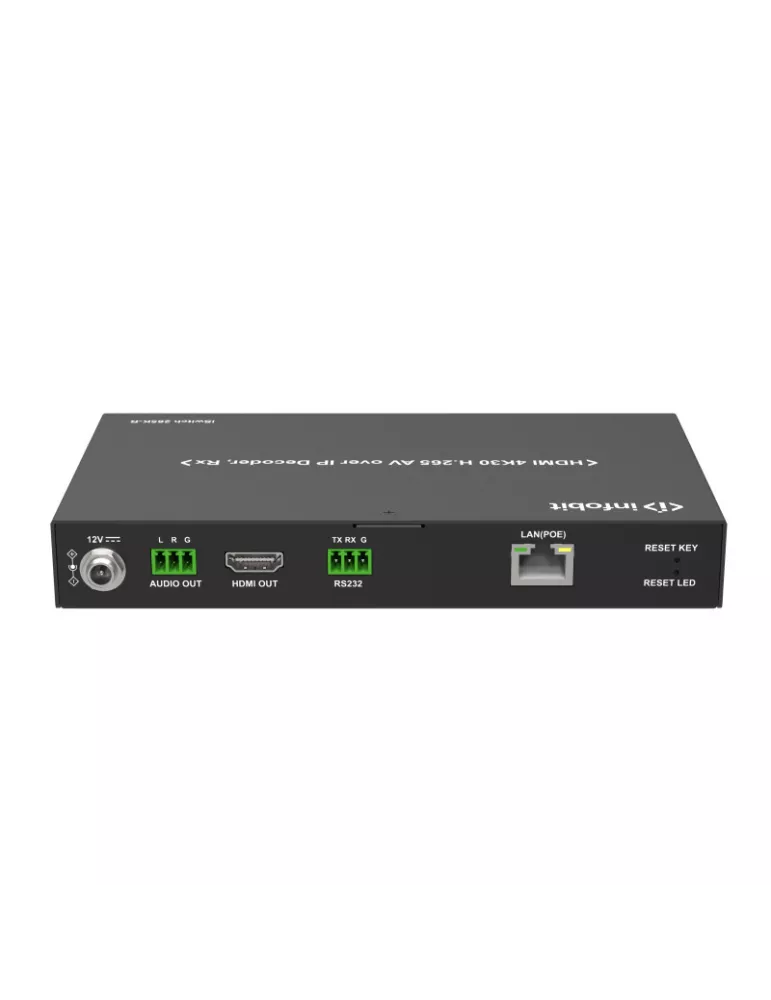 INFOBIT ISWITCH265KT Conmutador transmisor sobre IP iSwitch 265K-T HDMI 4K30 H.265 AV Configuración cero INFOBIT INFISWITCH265