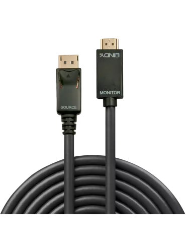 LINDY 36922 - Câble DisplayPort vers HDMI 10.2G 2m 2