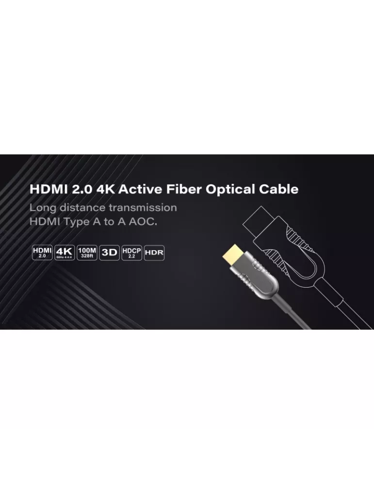 INFOBIT AOCHDMIF70 Cable activo de fibra óptica de 70 m HDMI A a A - AOC-HDMI-F70 INFOBIT INFAOCHDMIF70 | MusicGoodDeal