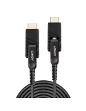 LINDY 38323 - Micro-HDMI 18G Hybrid Fiber Optic Cable with HDMI   DVI Detachable Connectors 40m LINDY LIN38323 | MusicGoodDeal