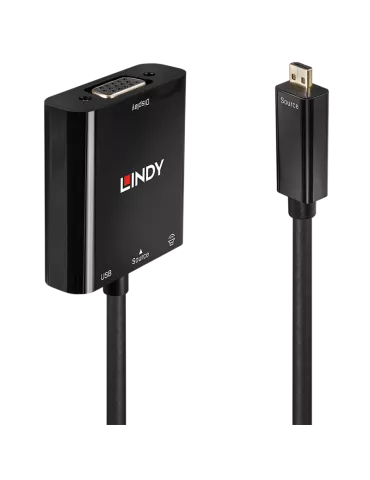LINDY 38287 Conversor Micro HDMI a VGA y audio de Lindy LINDY LIN38287 | MusicGoodDeal