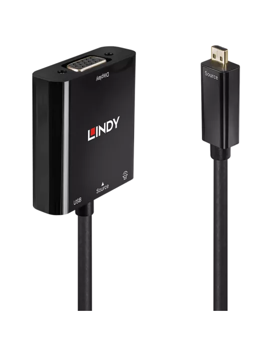 LINDY 38287 Lindy Micro HDMI zu VGA   Audio Konverter LINDY LIN38287 | MusicGoodDeal