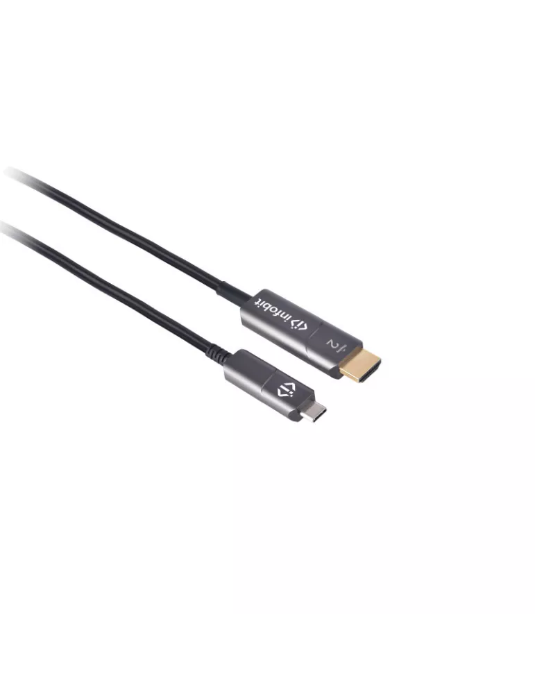 INFOBIT AOCCHDMI10 USB-C auf HDMI Adapterkabel AOC-CHDMI-10 4K60 Audio  Video 10m INFOBIT INFAOCCHDMI10 | MusicGoodDeal