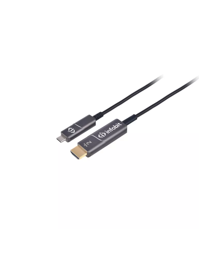 INFOBIT AOCCHDMI05 USB-C auf HDMI Adapterkabel AOC-CHDMI-05 4K60 Audio  Video 5m INFOBIT INFAOCCHDMI05 | MusicGoodDeal