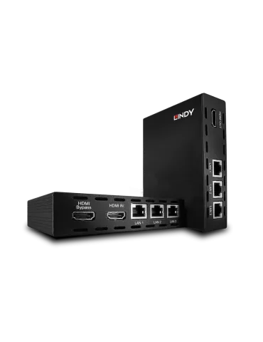 LINDY 38115 : Kit extender C6 HDBaseT HDMI RS232 & IR avec PoH 100m
