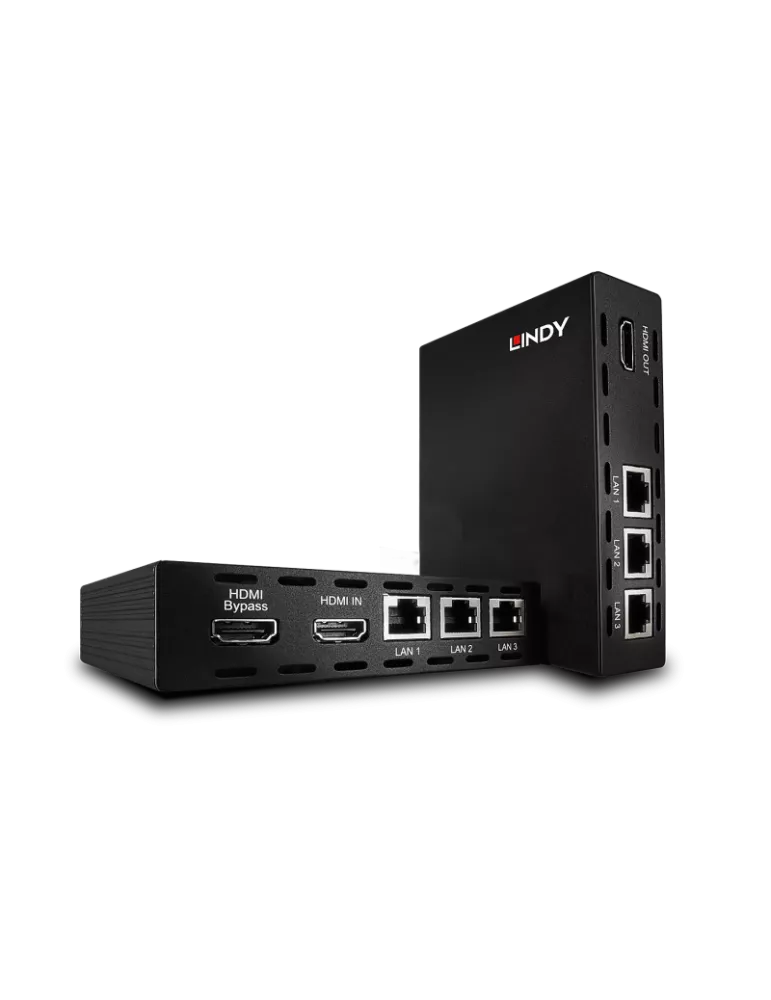 LINDY 38115 : Kit extender C6 HDBaseT HDMI RS232 & IR avec PoH 100m