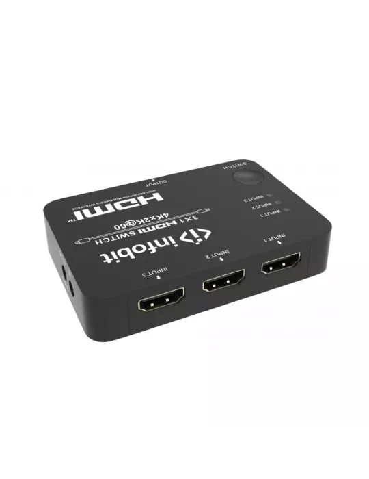 INFOBIT ISWITCHS301 Conmutador 3x1 HDMI 4K60 Infobit iSwitch S301 INFOBIT INFISWITCHS301 | MusicGoodDeal