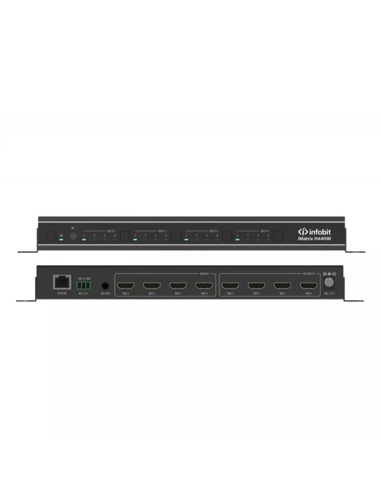 INFOBIT IMATRIXH44HW Matrix Infobit iMatrix H44HW HDMI 4x4 4K60 función videowall INFOBIT INFIMATRIXH44HW | MusicGoodDeal