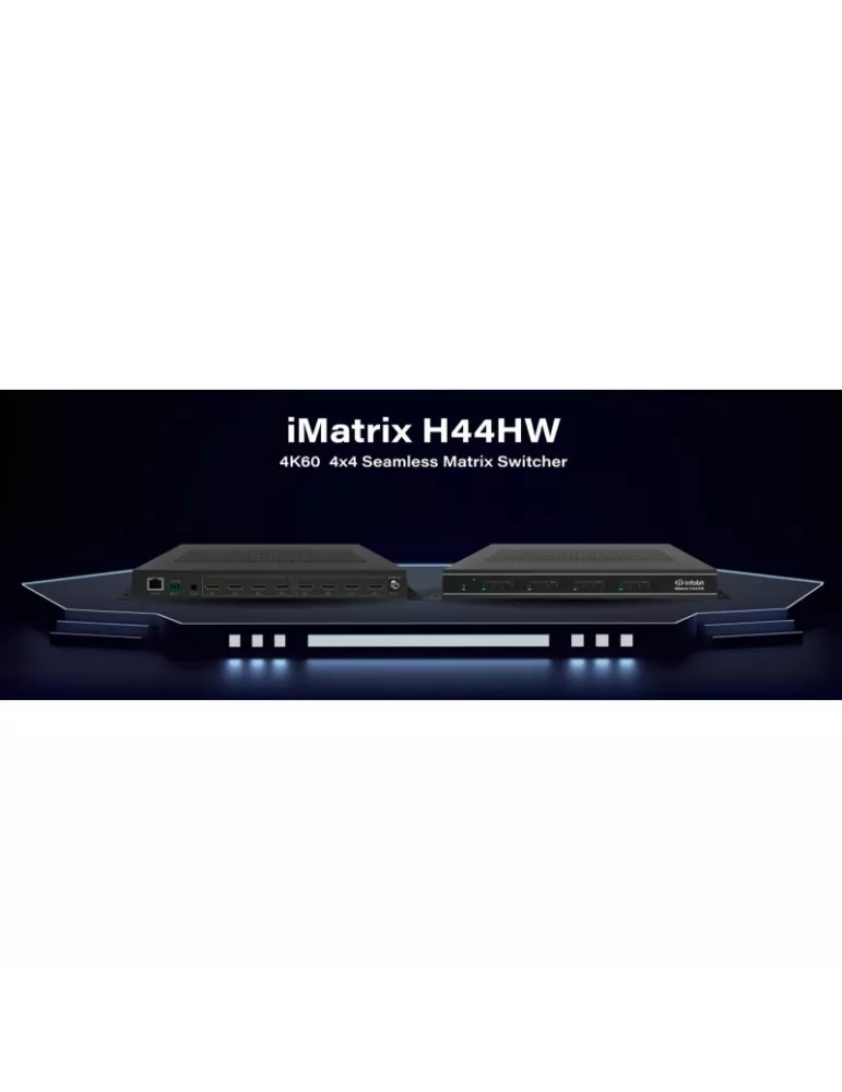 INFOBIT IMATRIXH44HW Matrice Infobit iMatrix H44HW HDMI 4x4 4K60 fonction videowall
