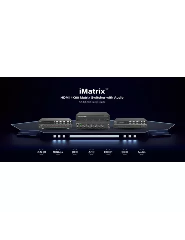 INFOBIT IMATRIXH88A Matrix switcher iMatrix H88A 8x HDMI In   8x (HDMI Audio)Out UHD INFOBIT INFIMATRIXH88A | MusicGoodDeal 2