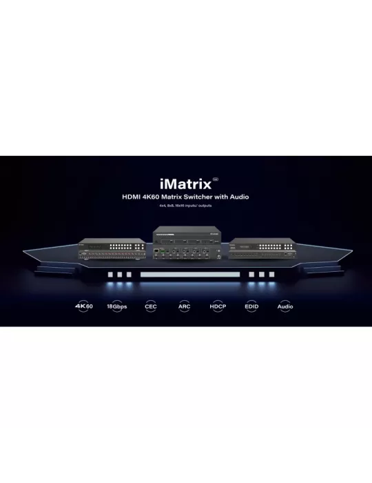 INFOBIT IMATRIXH88A Matrice switcher  iMatrix H88A 8x HDMI In / 8x (HDMI  Audio)Out UHD