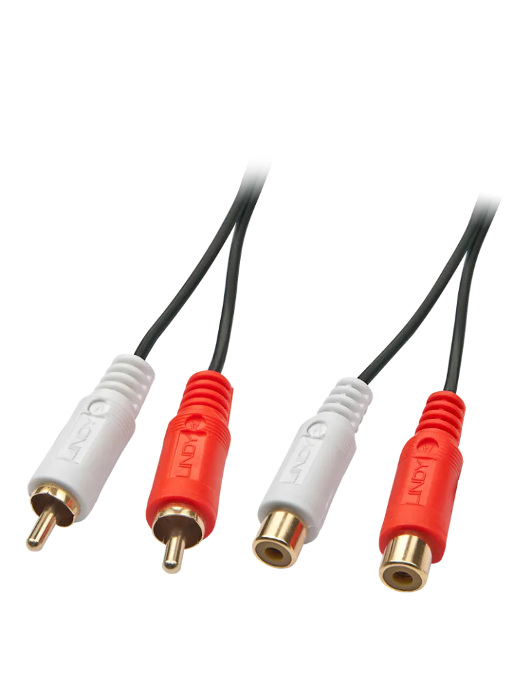 LINDY 35674 : Rallonge audio Premium 2 x RCA (Cinch) 10m