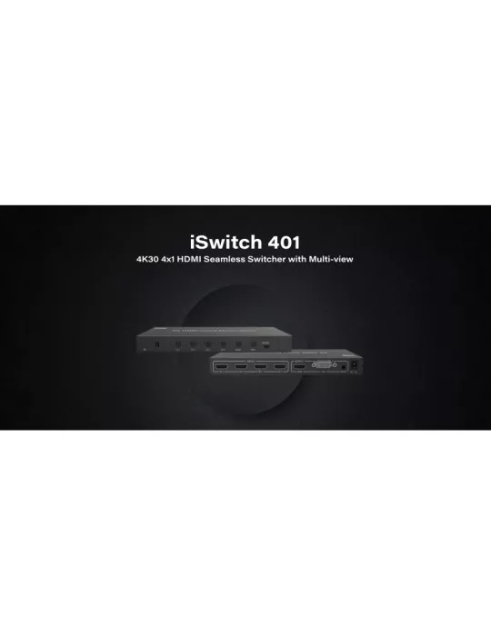 INFOBIT ISWITCH401 Conmutador multivista 4x1 HDMI 4K30 Infobit iSwitch 401 INFOBIT INFISWITCH401 | MusicGoodDeal