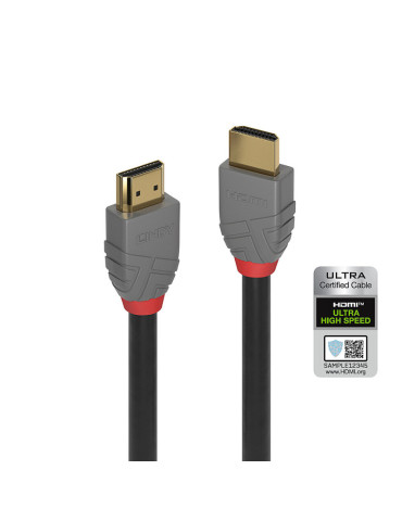LINDY 36953 Cable Lindy HDMI 10K Ultra High Speed Anthra Line 2m LINDY LIN36953 | MusicGoodDeal
