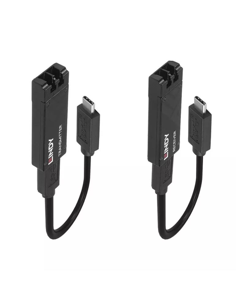 LINDY 43312 Lindy  Extender Fibre Optique USB 3.2 Type C 100m