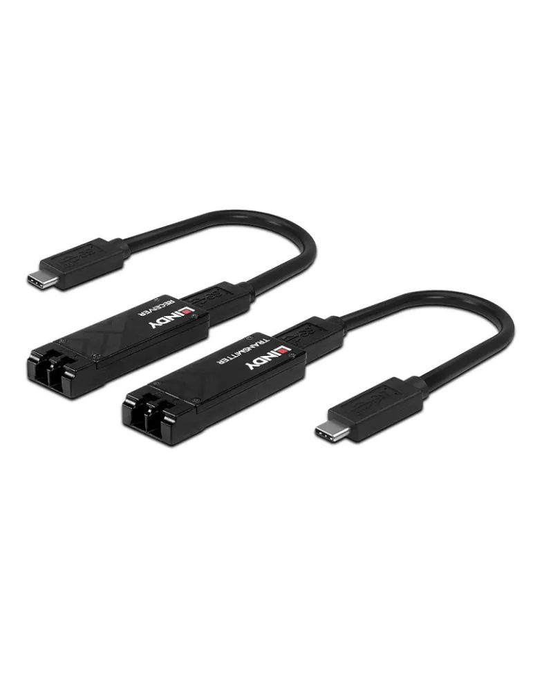 LINDY 43312 Lindy  Extender Fibre Optique USB 3.2 Type C 100m