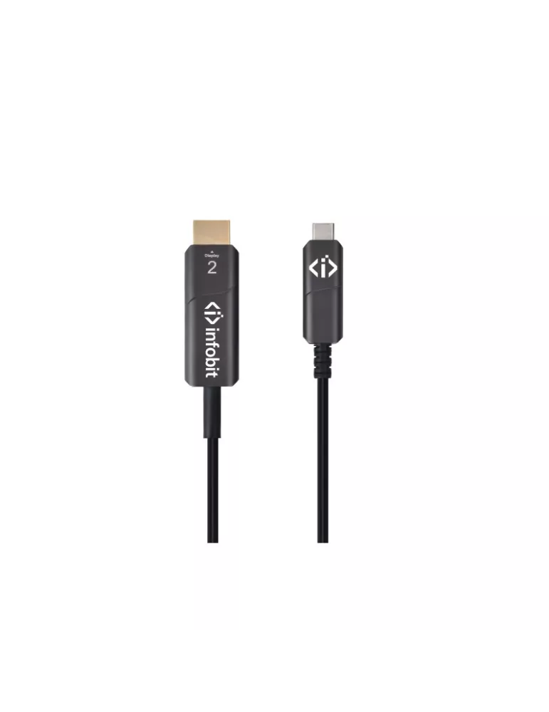 INFOBIT AOCCHDMI25 USB-C to HDMI adapter cable AOC-CHDMI-25 4K60 Audio  video 25m INFOBIT INFAOCCHDMI25 | MusicGoodDeal