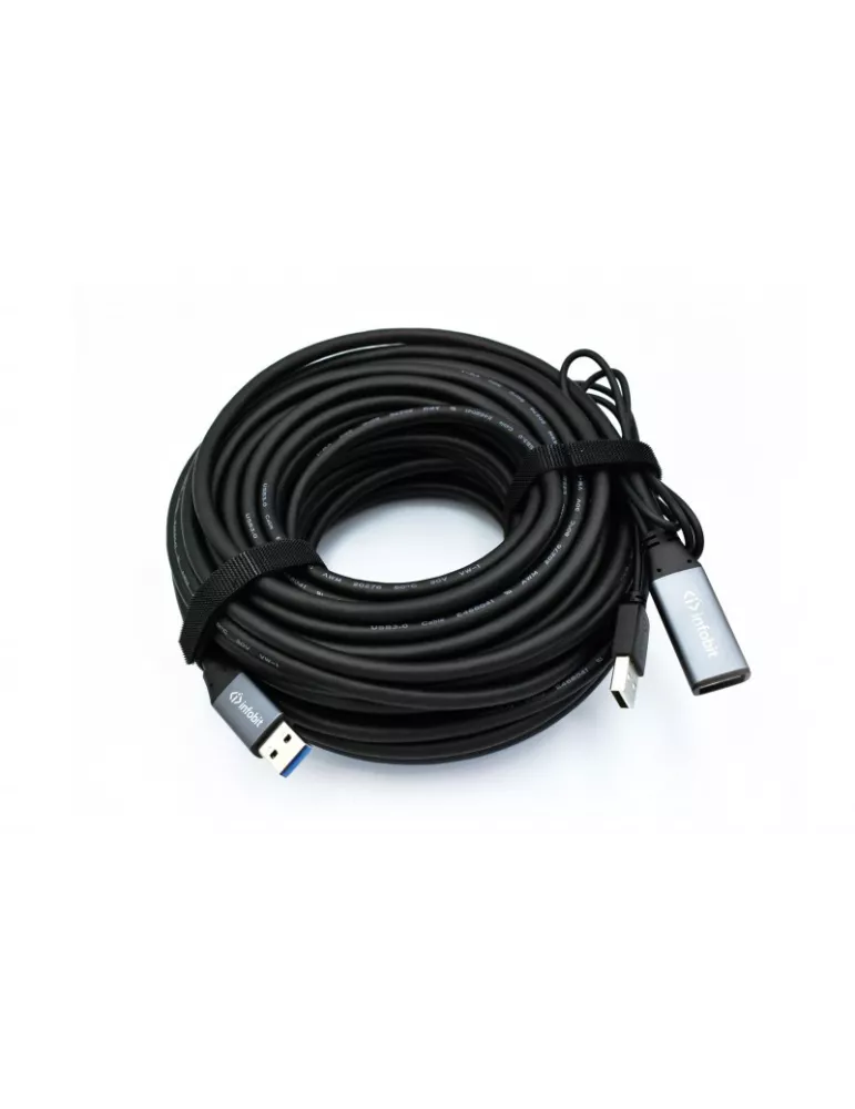 INFOBIT USBU4CC4012 Active copper extension cable 12m USB4 C (M M) 40Gbps - Infobit iCable - U4-CC4012 INFOBIT INFUSBU4CC4012