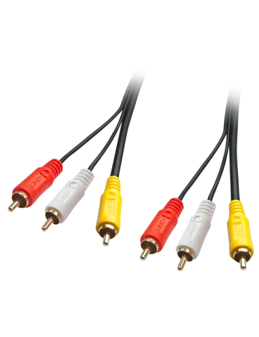 LINDY 35691 Premium audio video cable 3 x RCA (Cinch) male male 2m LINDY LIN35691 | MusicGoodDeal