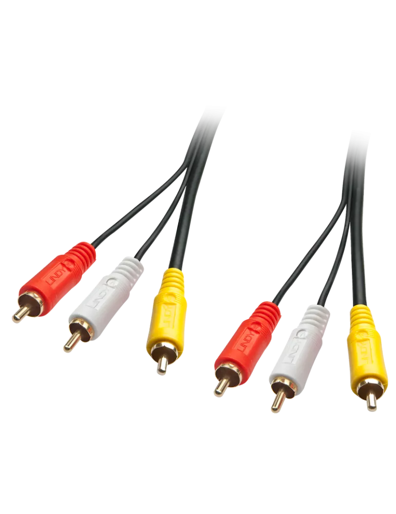 LINDY 35691 Cable de audio y vídeo premium 3 x RCA (cinch) macho macho 2m LINDY LIN35691 | MusicGoodDeal