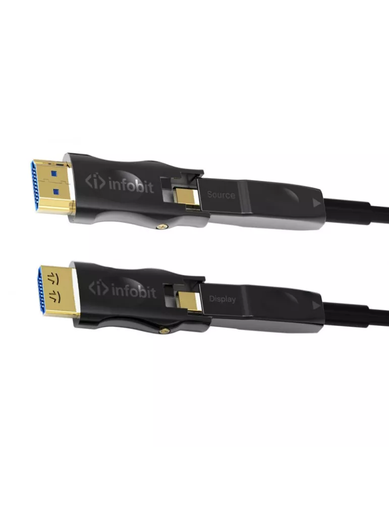 INFOBIT AOCHDMIDD50L 50m FO Cable HDMI D D Detachable Connectors - AOC-HDMI-DD50L INFOBIT INFAOCHDMIDD50L | MusicGoodDeal