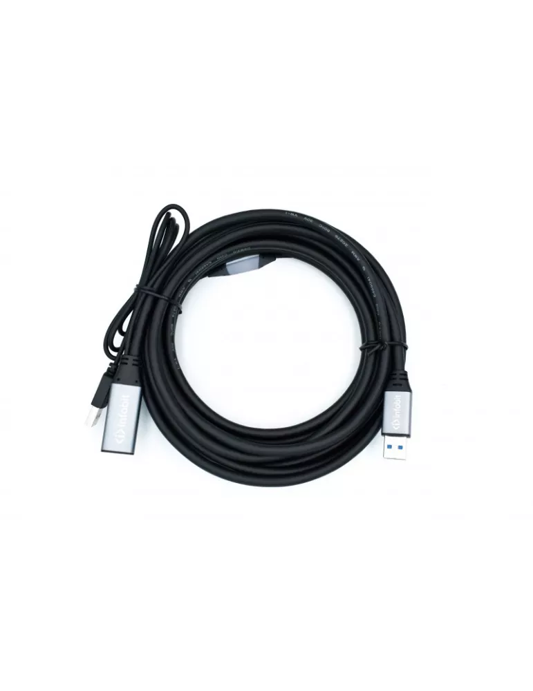 INFOBIT ICABLEUSBACC10 USB 3.0 Active Extension Cord (AM-AF) 10m iCable USB-ACC10 INFOBIT INFICABLEUSBACC10 | MusicGoodDeal