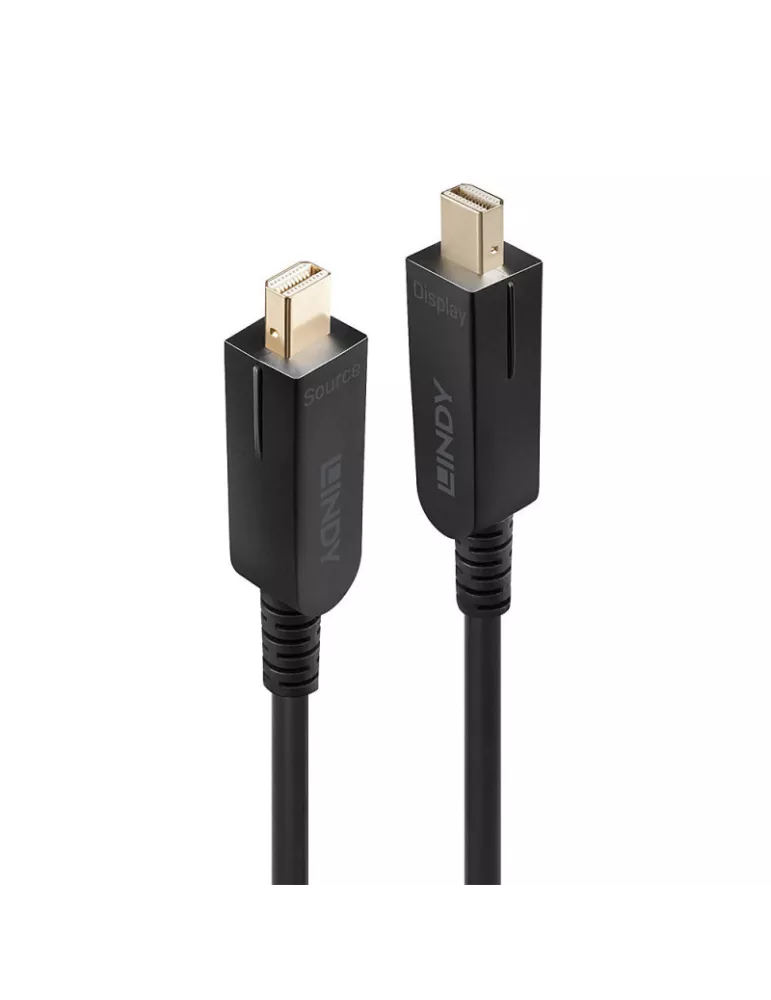 LINDY 38483 Cable Lindy Mini DisplayPort 1.4 híbrido de fibra óptica 8K con conectores DP suministrado 40 m LINDY LIN38483 | M
