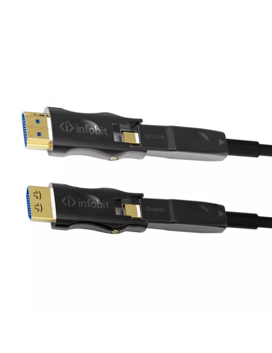 INFOBIT AOCHDMIDD80L 80m LWL-Kabel HDMI D D-Stecker abnehmbar - AOC-HDMI-DD80L INFOBIT INFAOCHDMIDD80L | MusicGoodDeal