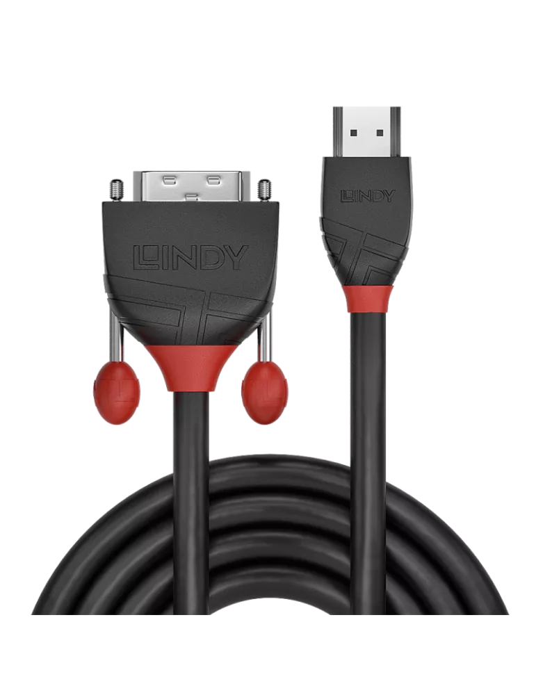 LINDY 36274  Cable HDMI a DVI-D Black Line de 5 m LINDY LIN36274 | MusicGoodDeal