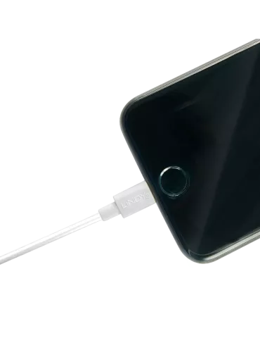 LINDY 31328 Câble USB vers Lightning Blanc 3m 2