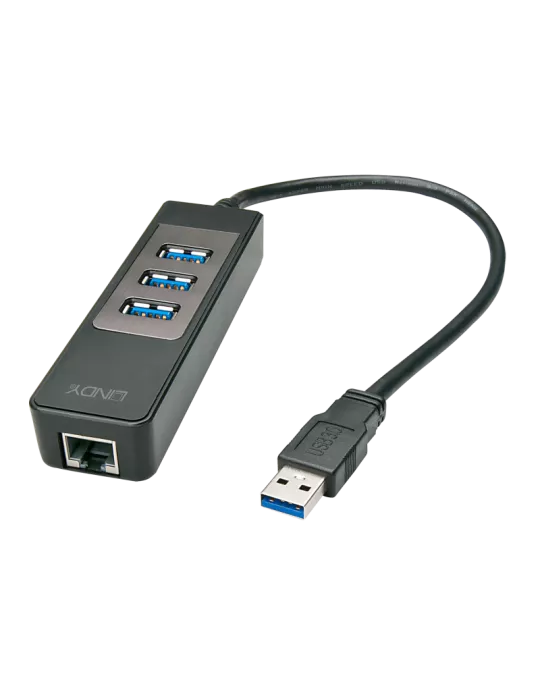 LINDY 43176 Hub conversor Lindy USB 3.0 y Ethernet Gigabit LINDY LIN43176 | MusicGoodDeal