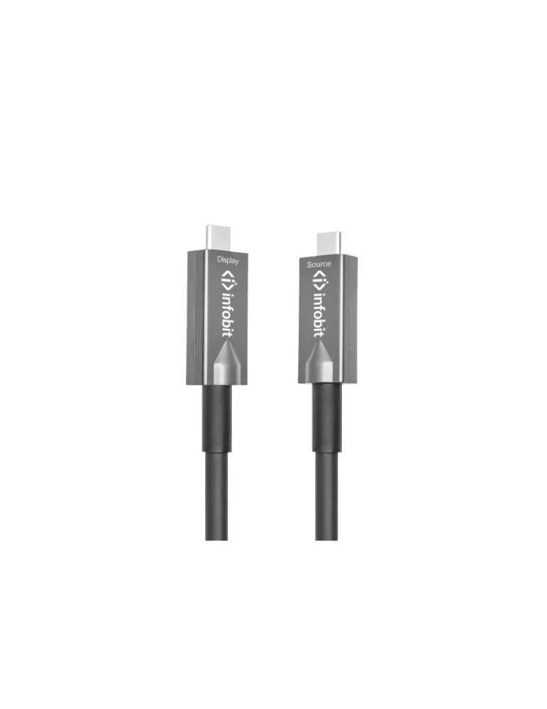 INFOBIT AOCUSB31CCDV03 Active fiber optic cable 3m USB-C to USB-C Data   Video AOC-USB31-CCDV-03 INFOBIT INFAOCUSB31CCDV03 | M