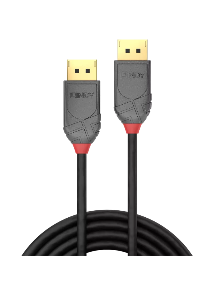 LINDY 36484 : Câble DisplayPort 1.2 Anthra Line 8K 5m