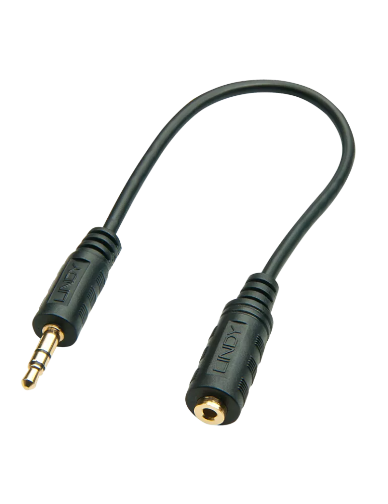 LINDY 35699   Cable de audio premium de 35 mm macho a 25 mm hembra 20 cm LINDY LIN35699 | MusicGoodDeal