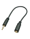 LINDY 35699  Premium-Audiokabel Klinke 35mm männlich auf Klinke 25mm weiblich 20cm LINDY LIN35699 | MusicGoodDeal