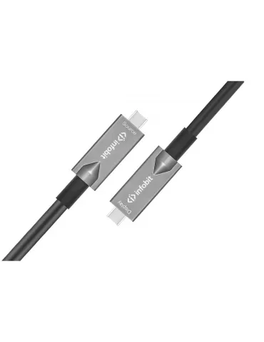 INFOBIT AOCUSB31CCDV10 Cable óptico AOC-USB31-CCDV-10 USB-C a USB-C 10m (datos-vídeo-PD) INFOBIT INFAOCUSB31CCDV10 | MusicGood