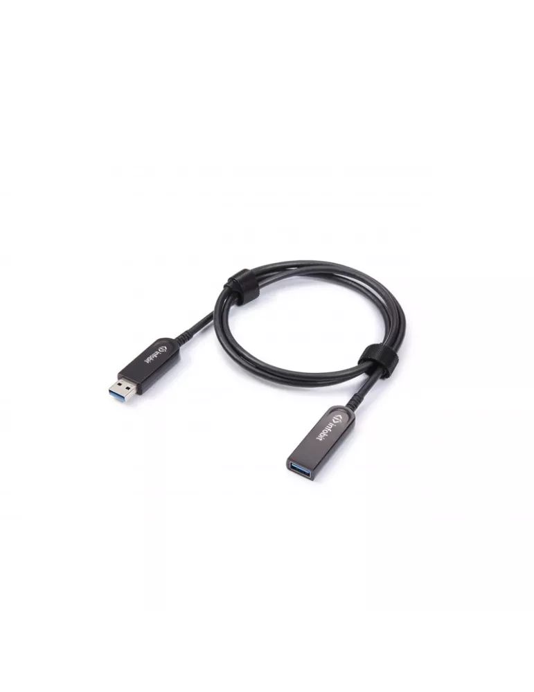 INFOBIT AOCUSB30AMAF15 Active Fiber Optic Cable 15m USB3.0 Type A(M) to A(F) USB2.0 compatible Infobit - AOC-USB30-AMAF-15 INF