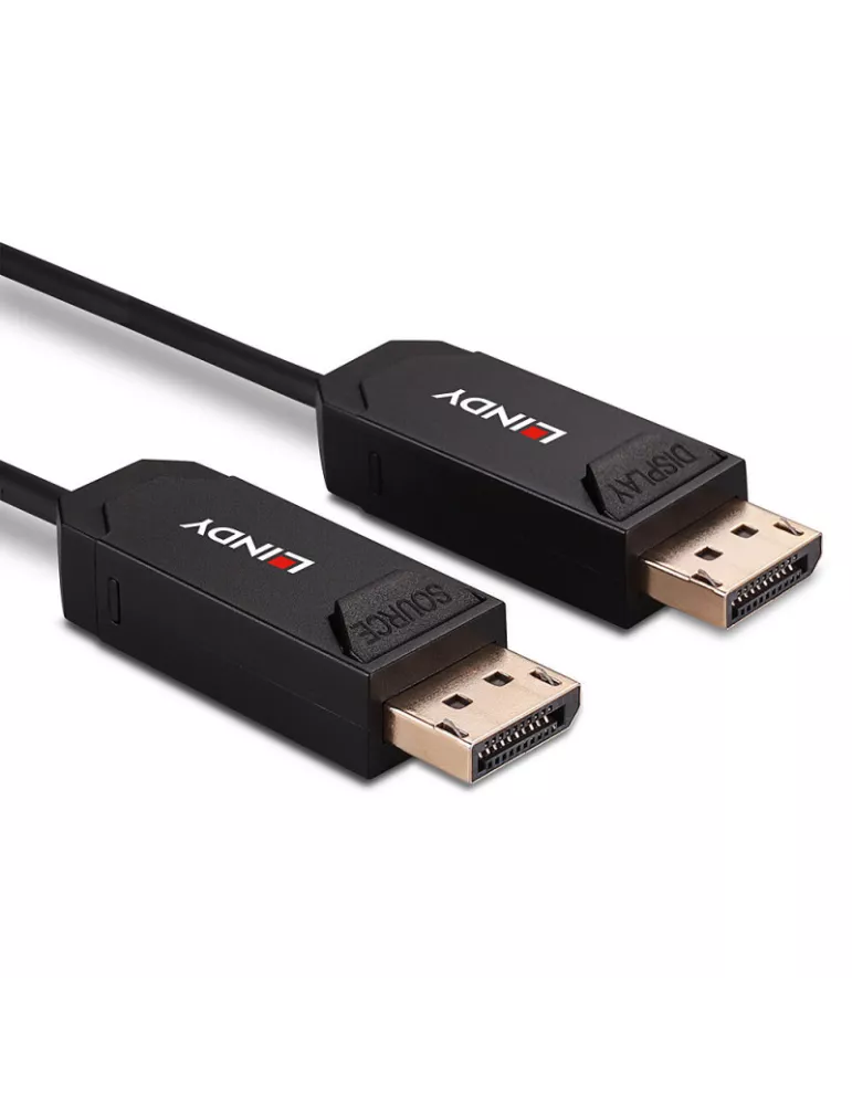 LINDY 38522 Cable de fibra óptica híbrido Lindy DisplayPort 2.0 UHBR10 8K 20 m LINDY LIN38522 | MusicGoodDeal