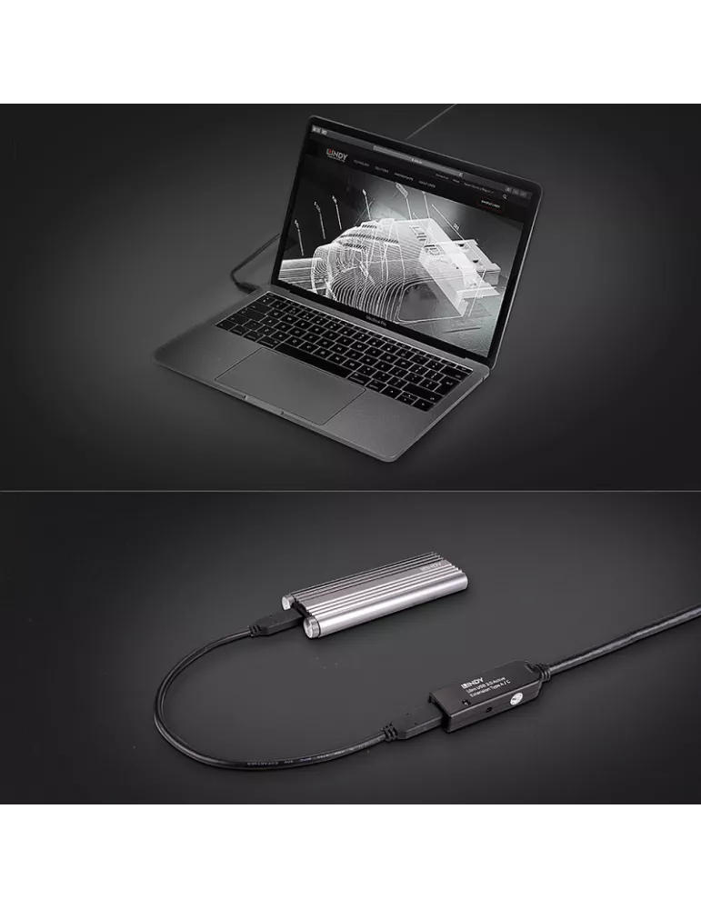 LINDY 43376 Cable de extensión Lindy Active USB 3.0 tipo A a C de 10 m LINDY LIN43376 | MusicGoodDeal