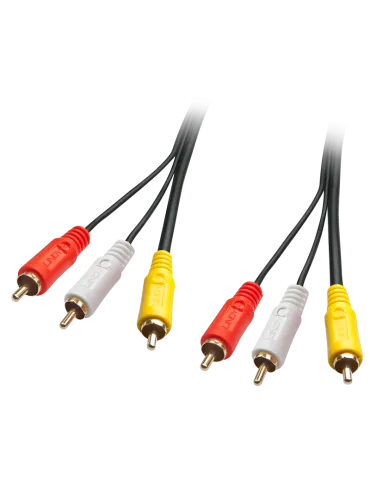 LINDY 35697  Premium audio video cable 3 x RCA (Cinch) male male 20m LINDY LIN35697 | MusicGoodDeal
