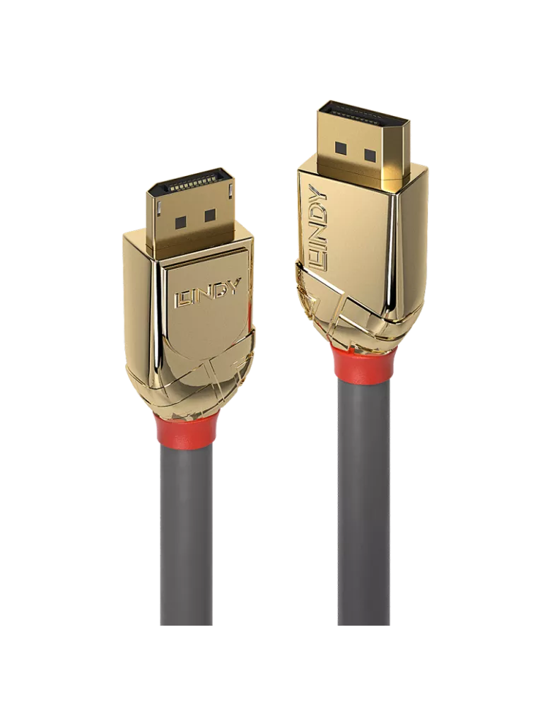 LINDY 36292  Cable DisplayPort 1.4 Gold Line de 2 m LINDY LIN36292 | MusicGoodDeal